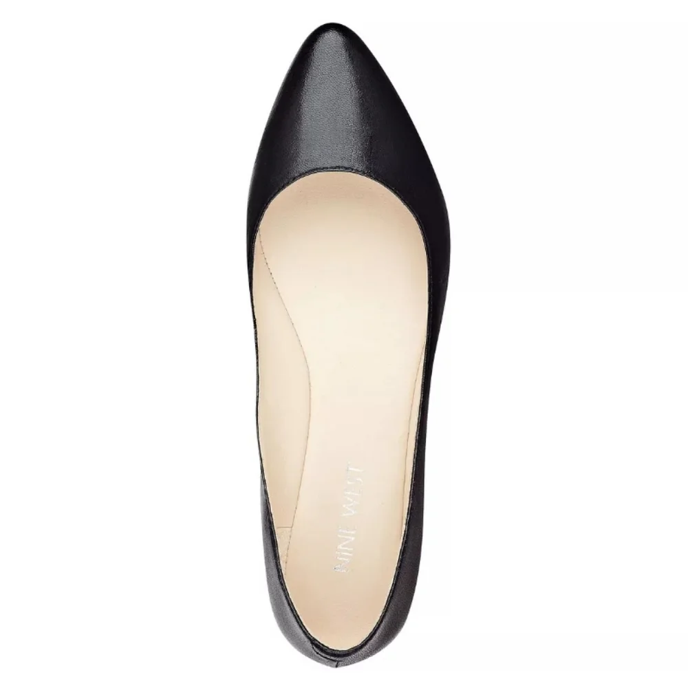 Nine West Speakup Round Toe Slip-on Ballet Flats Black 9.5 - Picture 3 of 8